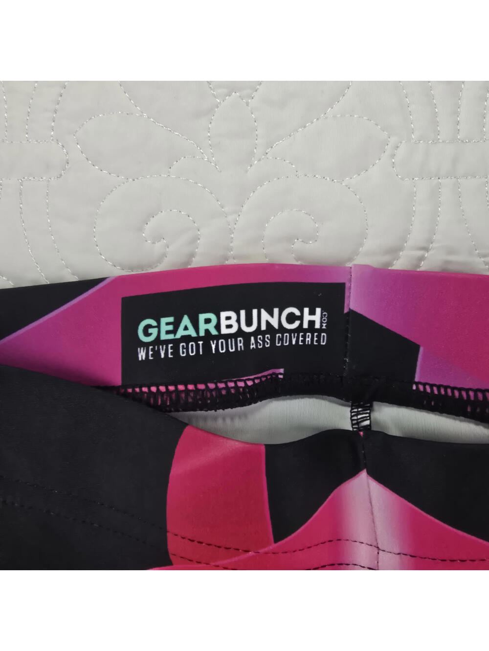 GearBunch Pink Ribbon Leggings - Breast Cancer Awareness Size small - Picture 5 of 7